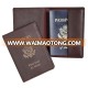 Personalized travel pu personalized custom leather passport holder